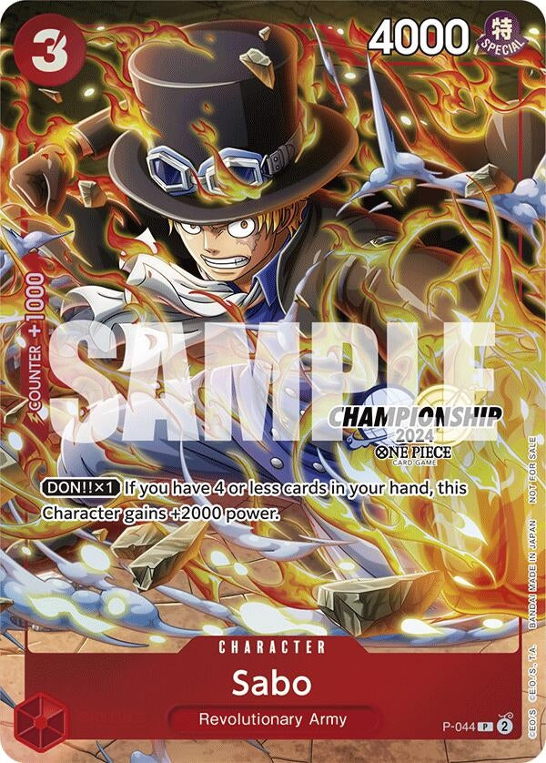 Image for Sabo (CS 2024 Event Pack Finalist) (P-044) (One Piece Promotion Cards) (OP-PR) - One Piece Card Game