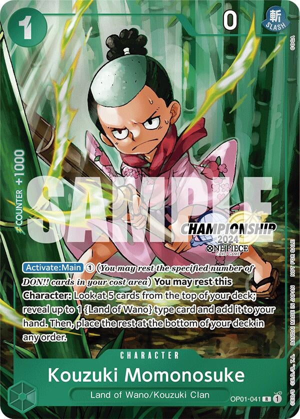 Image for Kouzuki Momonosuke (CS 2024 Celebration Pack) (OP01-041) (One Piece Promotion Cards) (OP-PR) - One Piece Card Game