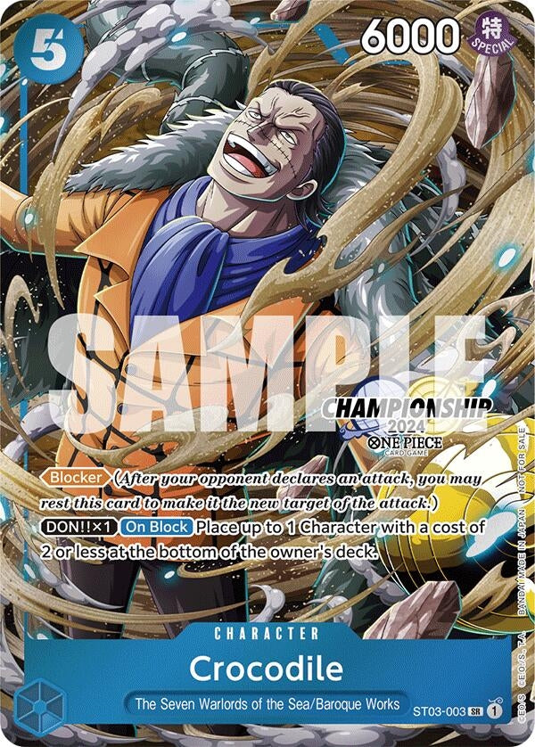 Image for Crocodile (CS 2024 Celebration Pack) (ST03-003) (One Piece Promotion Cards) (OP-PR) - One Piece Card Game
