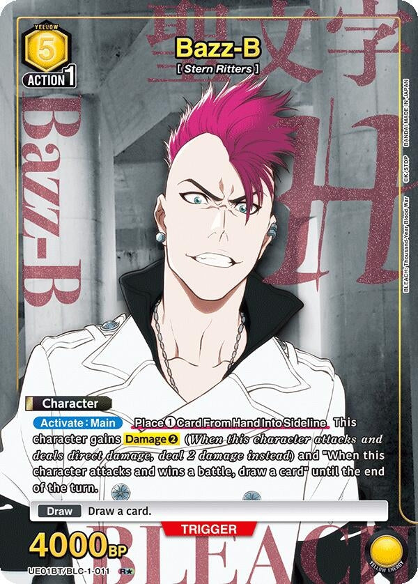 Image for Bazz-B (011) (R*) (UE01BT/BLC-1-011) (UE01BT: BLEACH: Thousand-Year Blood War) (UE01BT) - Union Arena