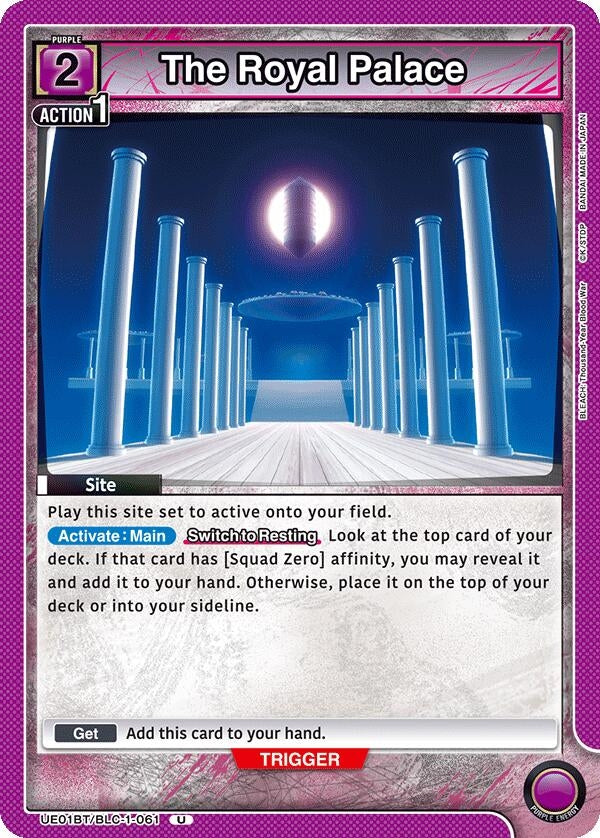 Image for The Royal Palace (UE01BT/BLC-1-061) (UE01BT: BLEACH: Thousand-Year Blood War) (UE01BT) - Union Arena