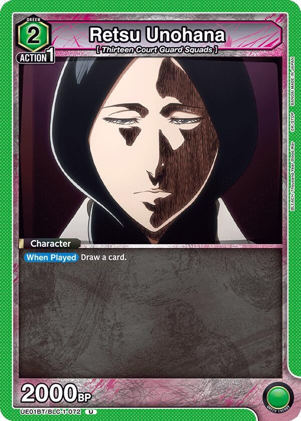 Image for Retsu Unohana (072) (UE01BT/BLC-1-072) (UE01BT: BLEACH: Thousand-Year Blood War) (UE01BT) - Union Arena