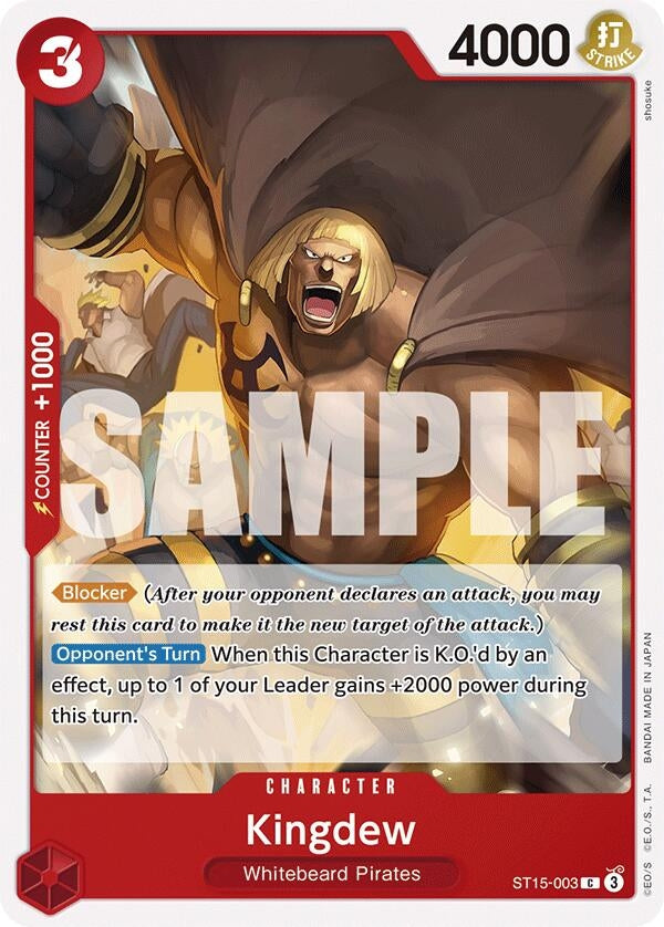 Image for Kingdew (ST15-003) (Starter Deck 15: RED Edward.Newgate) (ST-15) - One Piece Card Game