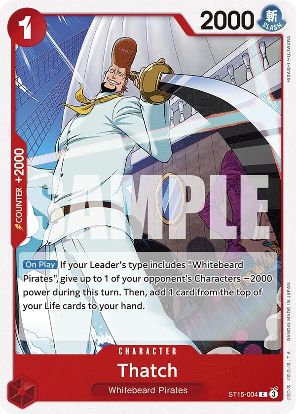 Image for Thatch (ST15-004) (Starter Deck 15: RED Edward.Newgate) (ST-15) - One Piece Card Game