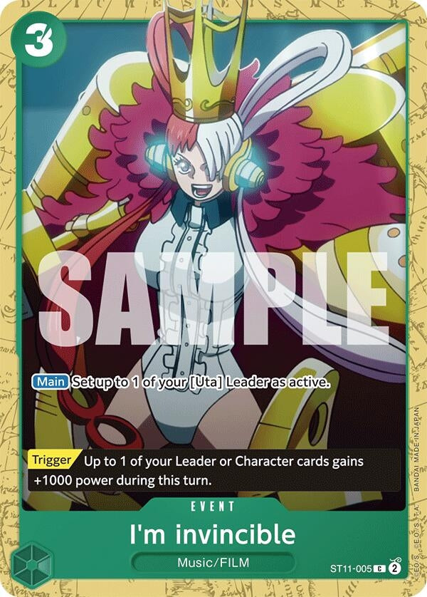 Image for I'm invincible (ST11-005) (Starter Deck 16: GREEN Uta) (ST-16) - One Piece Card Game