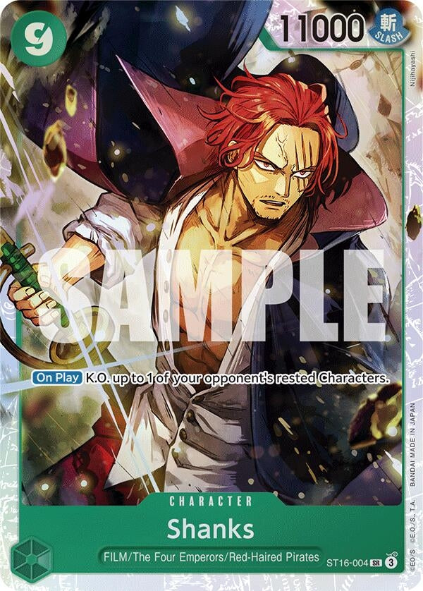 Image for Shanks (ST16-004) (Starter Deck 16: GREEN Uta) (ST-16) - One Piece Card Game