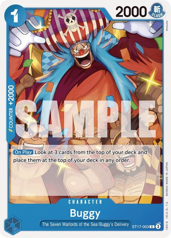 Image for Buggy (ST17-003) (Starter Deck 17: BLUE Donquixote Doflamingo) (ST-17) - One Piece Card Game