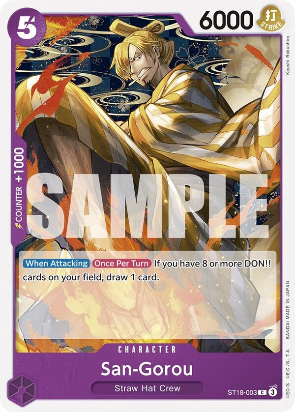 Image for San-Gorou (ST18-003) (Starter Deck 18: PURPLE Monkey.D.Luffy) (ST-18) - One Piece Card Game