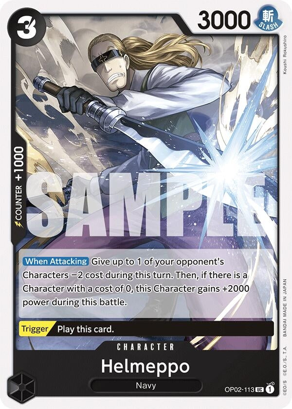 Image for Helmeppo (OP02-113) (Starter Deck 19: BLACK Smoker) (ST-19) - One Piece Card Game