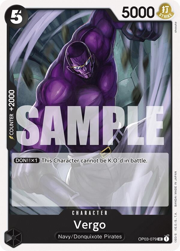 Image for Vergo (OP03-079) (Starter Deck 19: BLACK Smoker) (ST-19) - One Piece Card Game