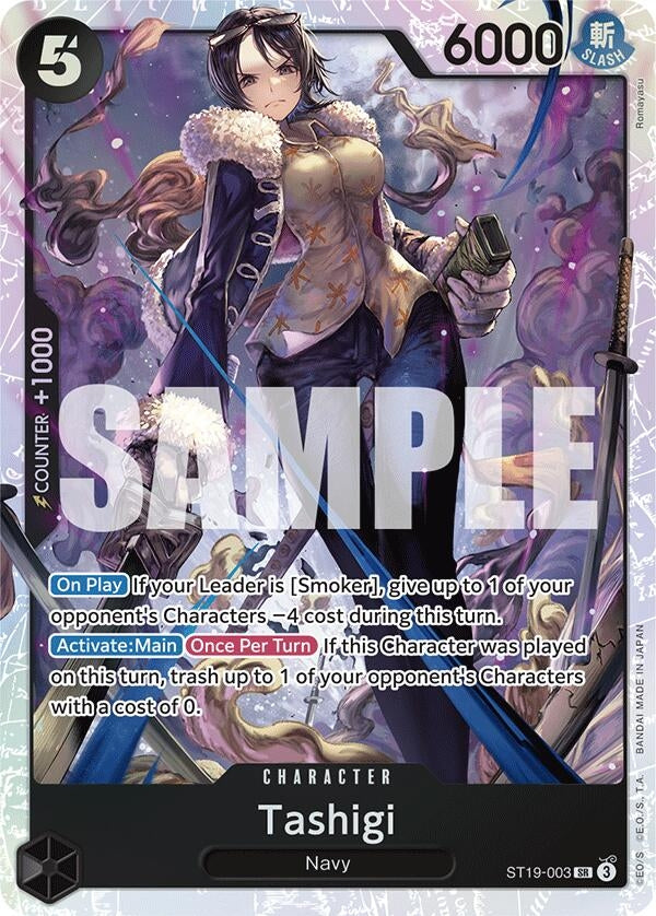Image for Tashigi (ST19-003) (Starter Deck 19: BLACK Smoker) (ST-19) - One Piece Card Game