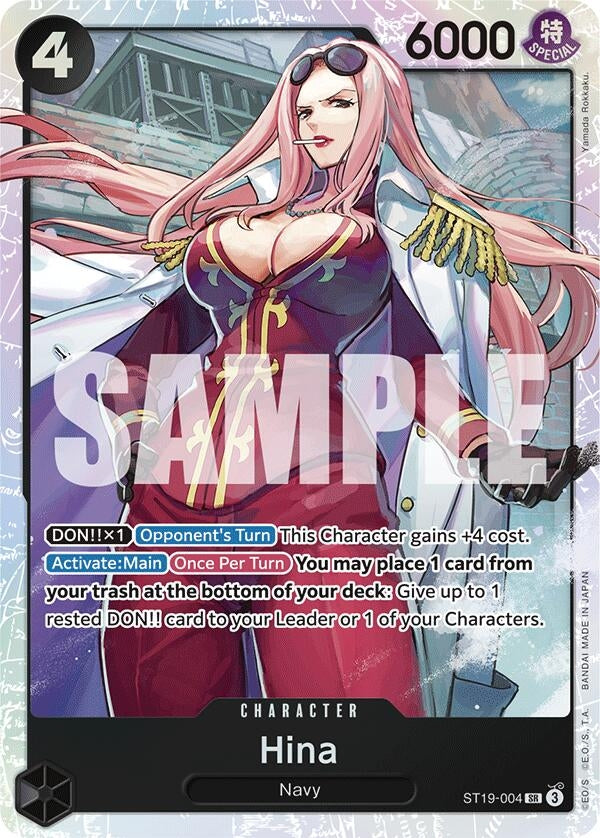 Image for Hina (ST19-004) (Starter Deck 19: BLACK Smoker) (ST-19) - One Piece Card Game