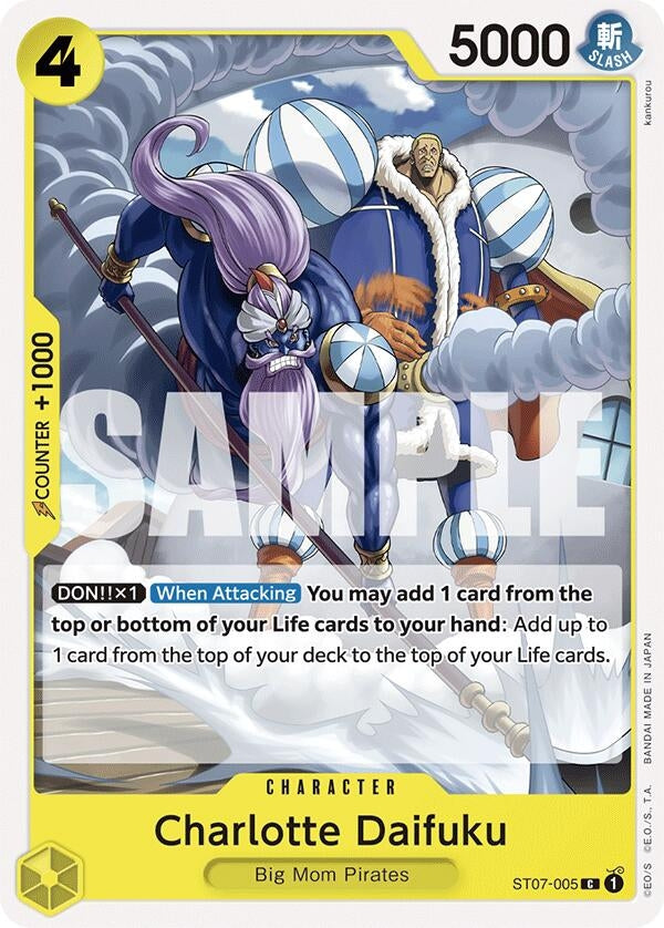 Image for Charlotte Daifuku (ST07-005) (Starter Deck 20: YELLOW Charlotte Katakuri) (ST-20) - One Piece Card Game