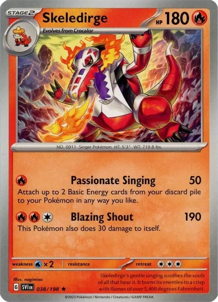 Image for Skeledirge (038/198) (Deck Exclusives) (PR) - Pokemon