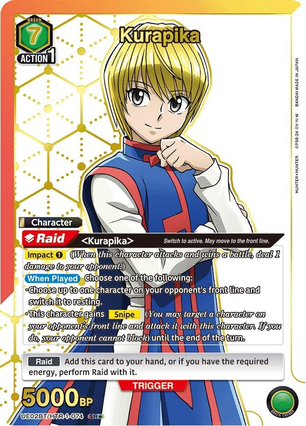 Image for Kurapika (074) (SR*) (UE02BT/HTR-1-074) (UE02BT: HUNTER X HUNTER) (UE02BT) - Union Arena