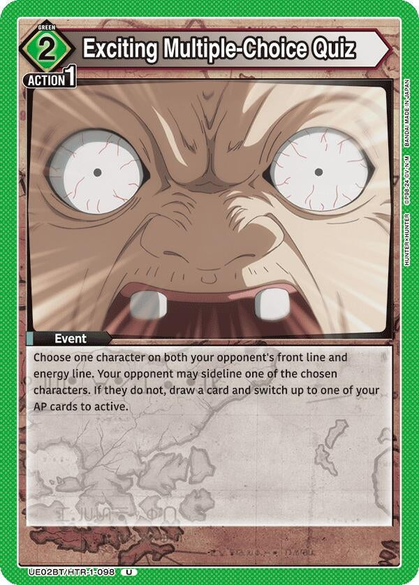 Image for Exciting Multiple-Choice Quiz (UE02BT/HTR-1-098) (UE02BT: HUNTER X HUNTER) (UE02BT) - Union Arena