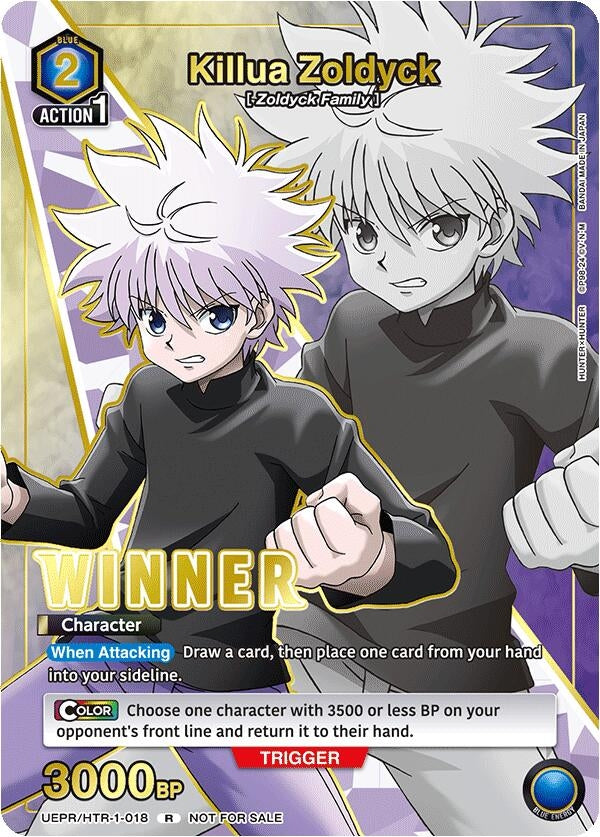Image for Killua Zoldyck (018) (Winner) (UEPR/HTR-1-018) (Union Arena Promotion Cards) (UEPR) - Union Arena