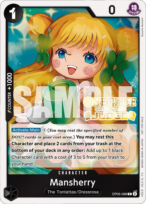 Image for Mansherry (Judge Pack Vol. 4) (OP05-088) (One Piece Promotion Cards) (OP-PR) - One Piece Card Game