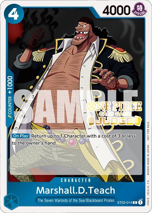 Image for Marshall.D.Teach (Judge Pack Vol. 4) (ST03-014) (One Piece Promotion Cards) (OP-PR) - One Piece Card Game