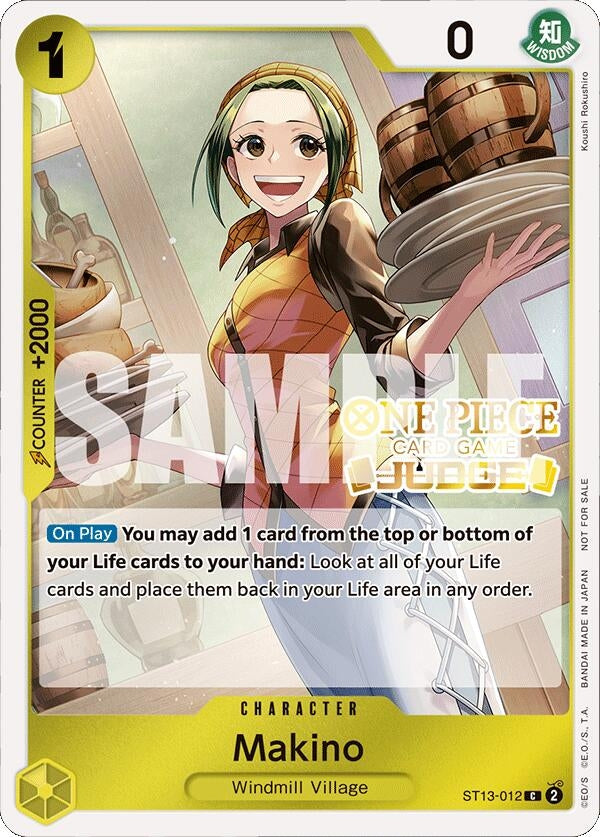Image for Makino (Judge Pack Vol. 4) (ST13-012) (One Piece Promotion Cards) (OP-PR) - One Piece Card Game