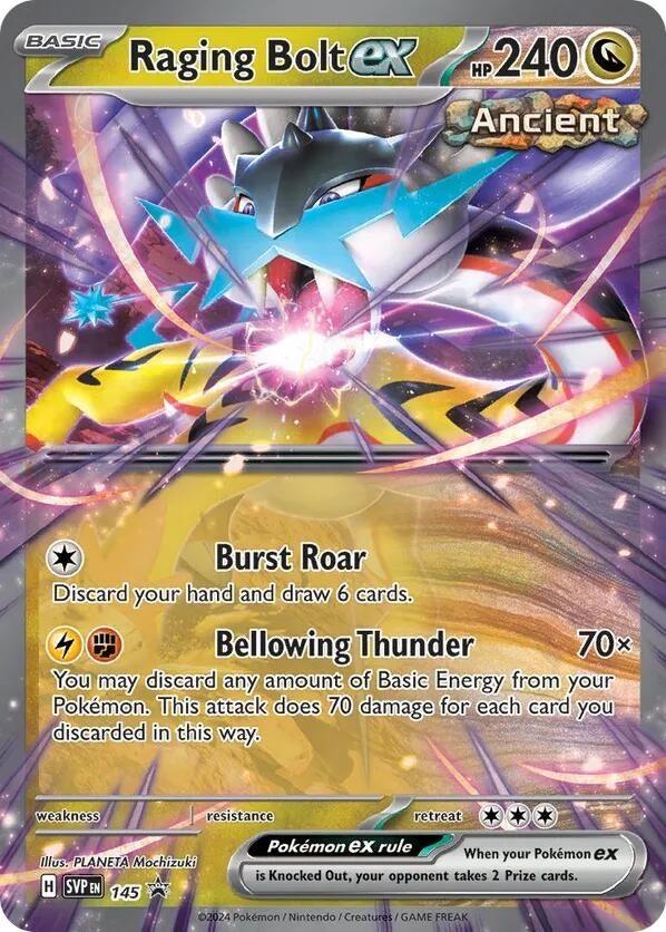 Image for Raging Bolt ex - 145 (145) (SV: Scarlet & Violet Promo Cards) (SVP) - Pokemon