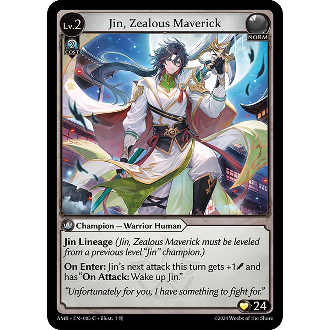 Image for Jin, Zealous Maverick (005) (Mortal Ambition) - Grand Archive TCG