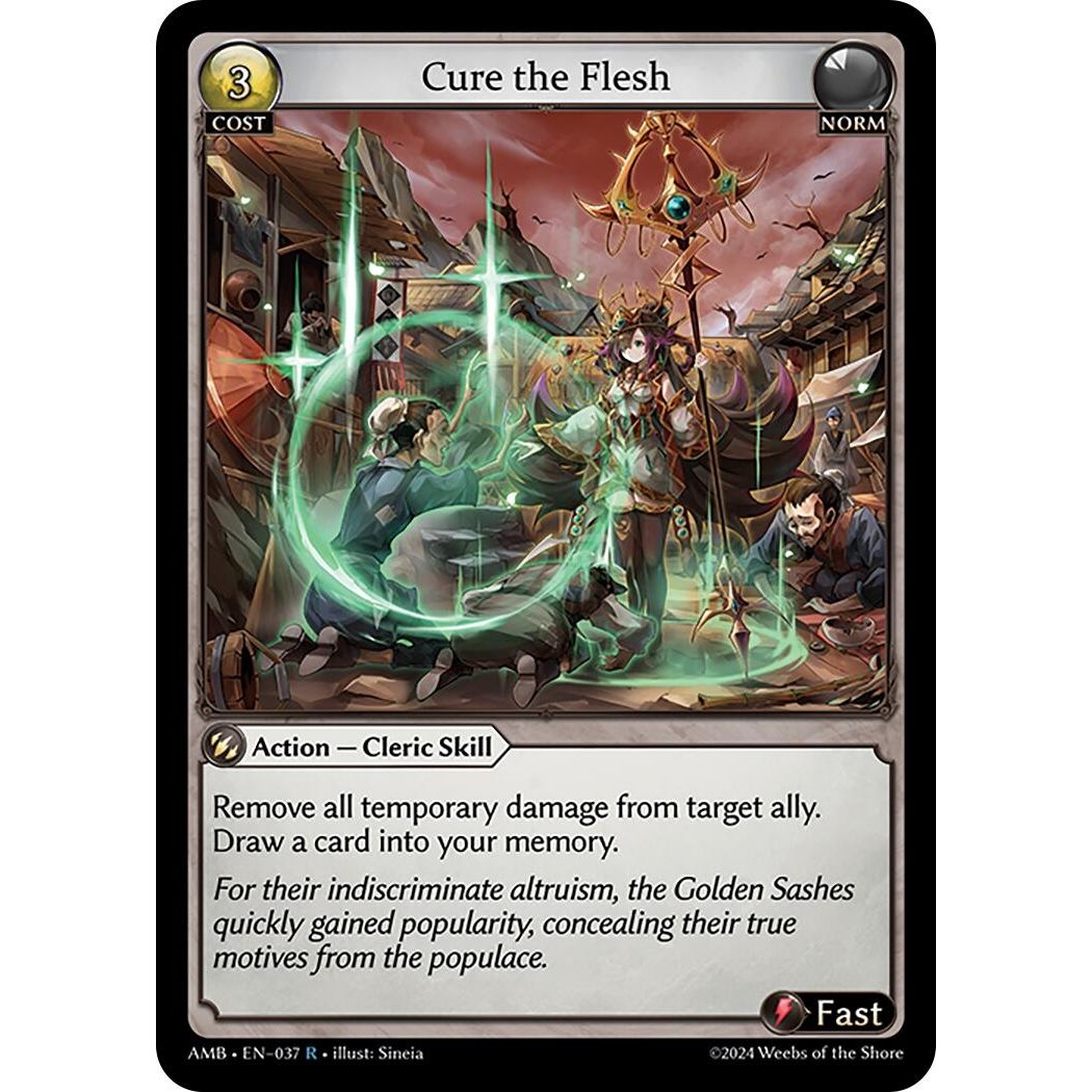 Image for Cure the Flesh (037) (Mortal Ambition) - Grand Archive TCG