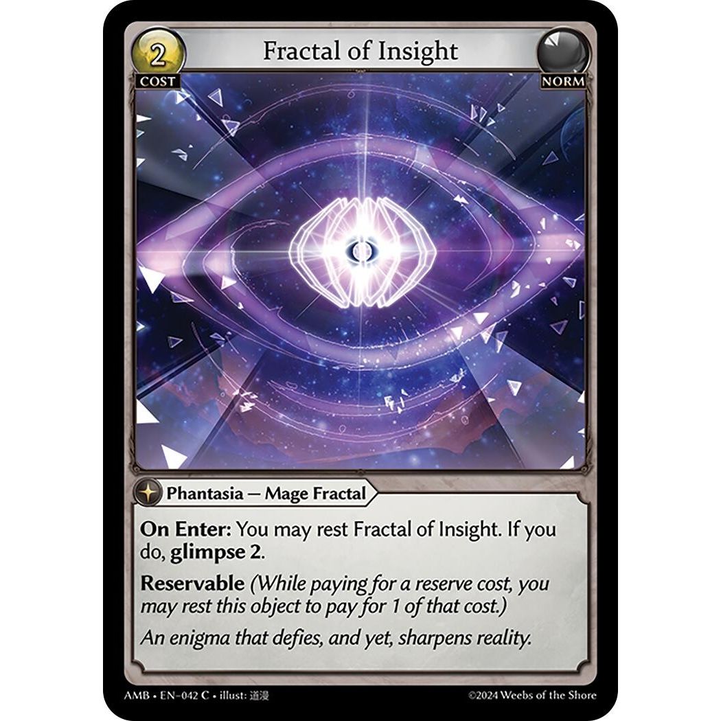 Image for Fractal of Insight (042) (Mortal Ambition) - Grand Archive TCG