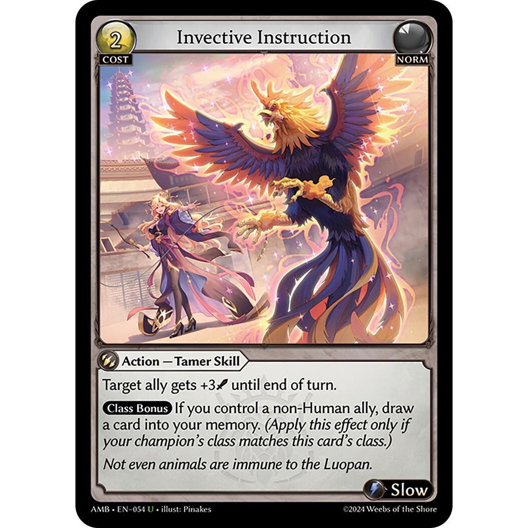 Image for Invective Instruction (054) (Mortal Ambition) - Grand Archive TCG