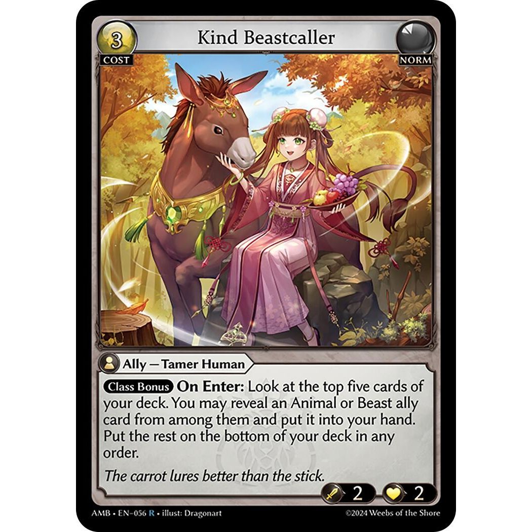 Image for Kind Beastcaller (056) (Mortal Ambition) - Grand Archive TCG