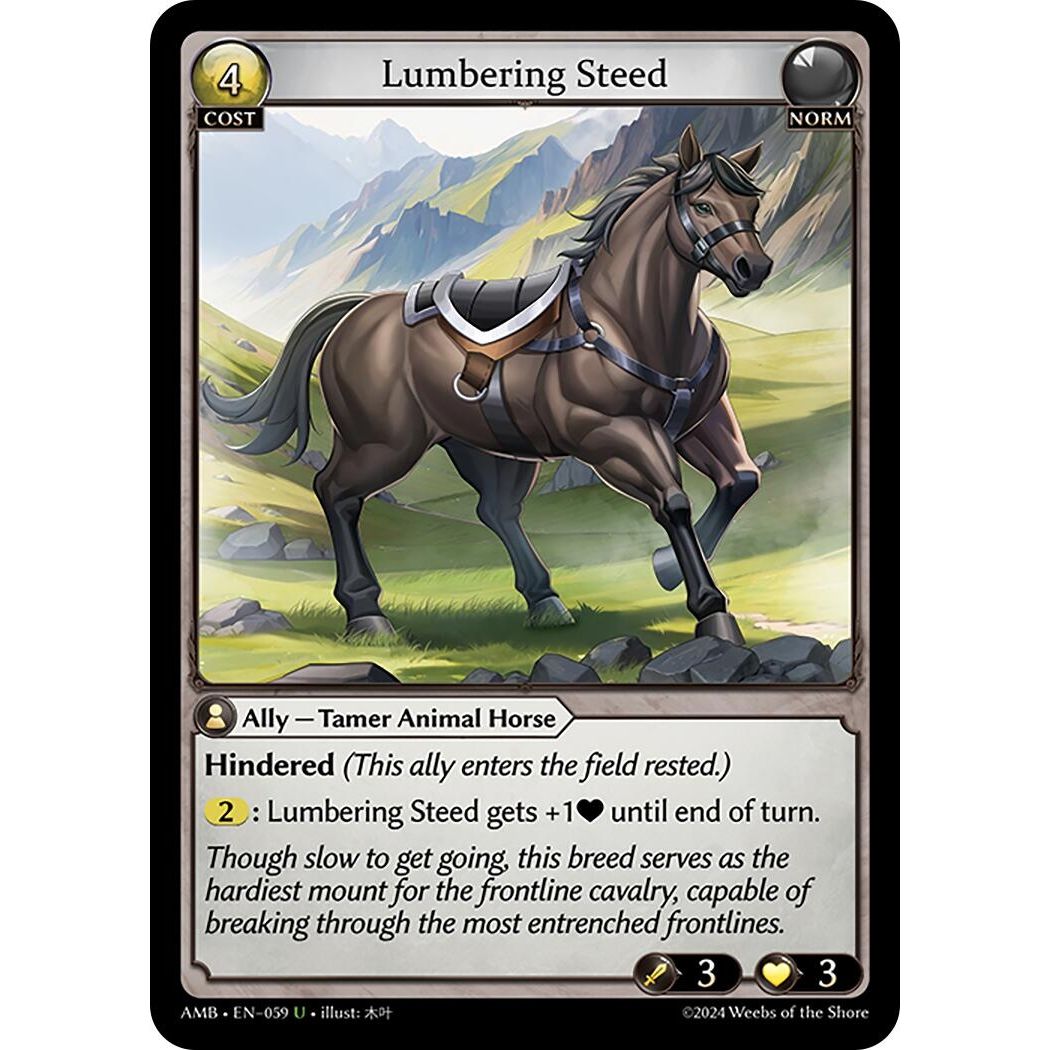 Image for Lumbering Steed (059) (Mortal Ambition) - Grand Archive TCG