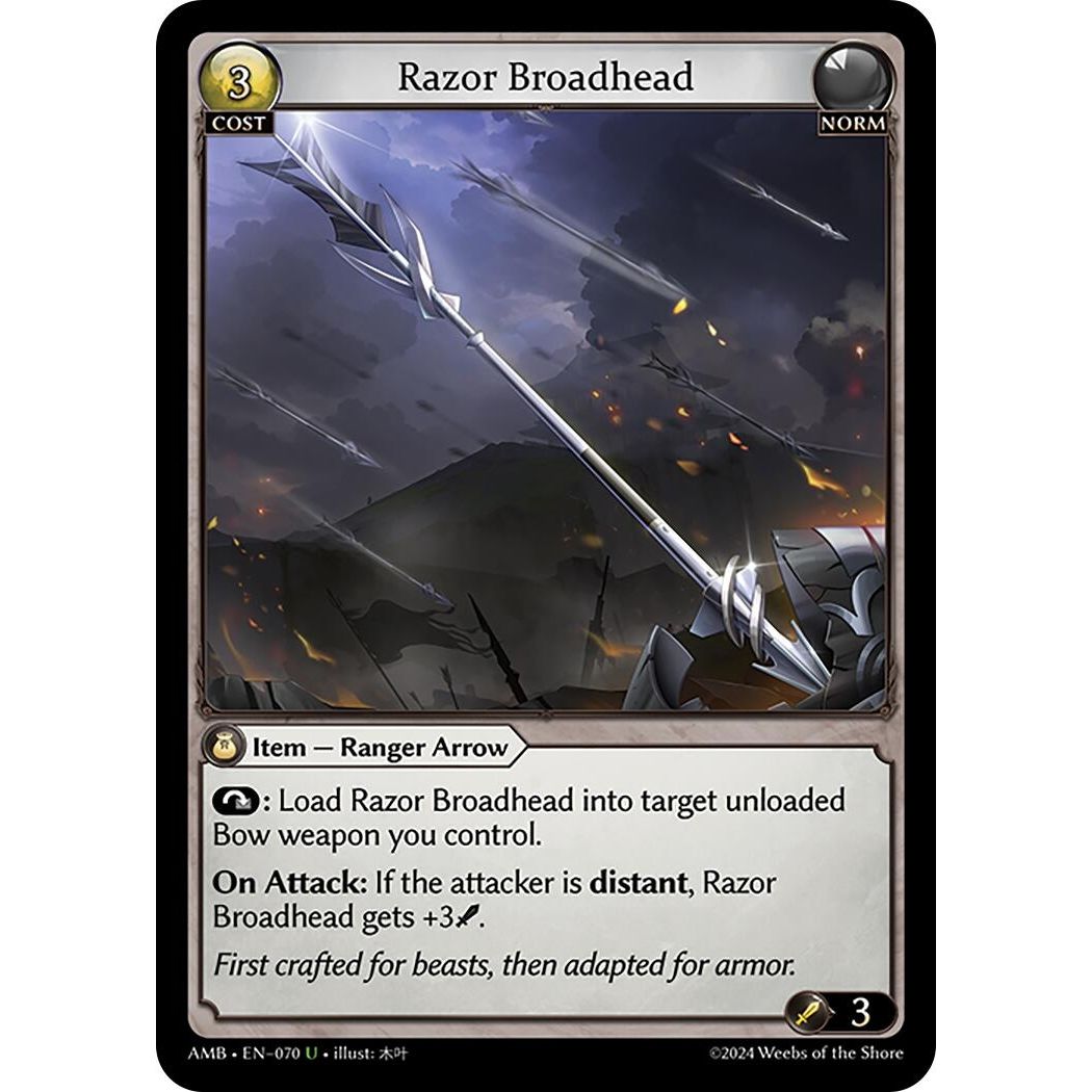Image for Razor Broadhead (070) (Mortal Ambition) - Grand Archive TCG
