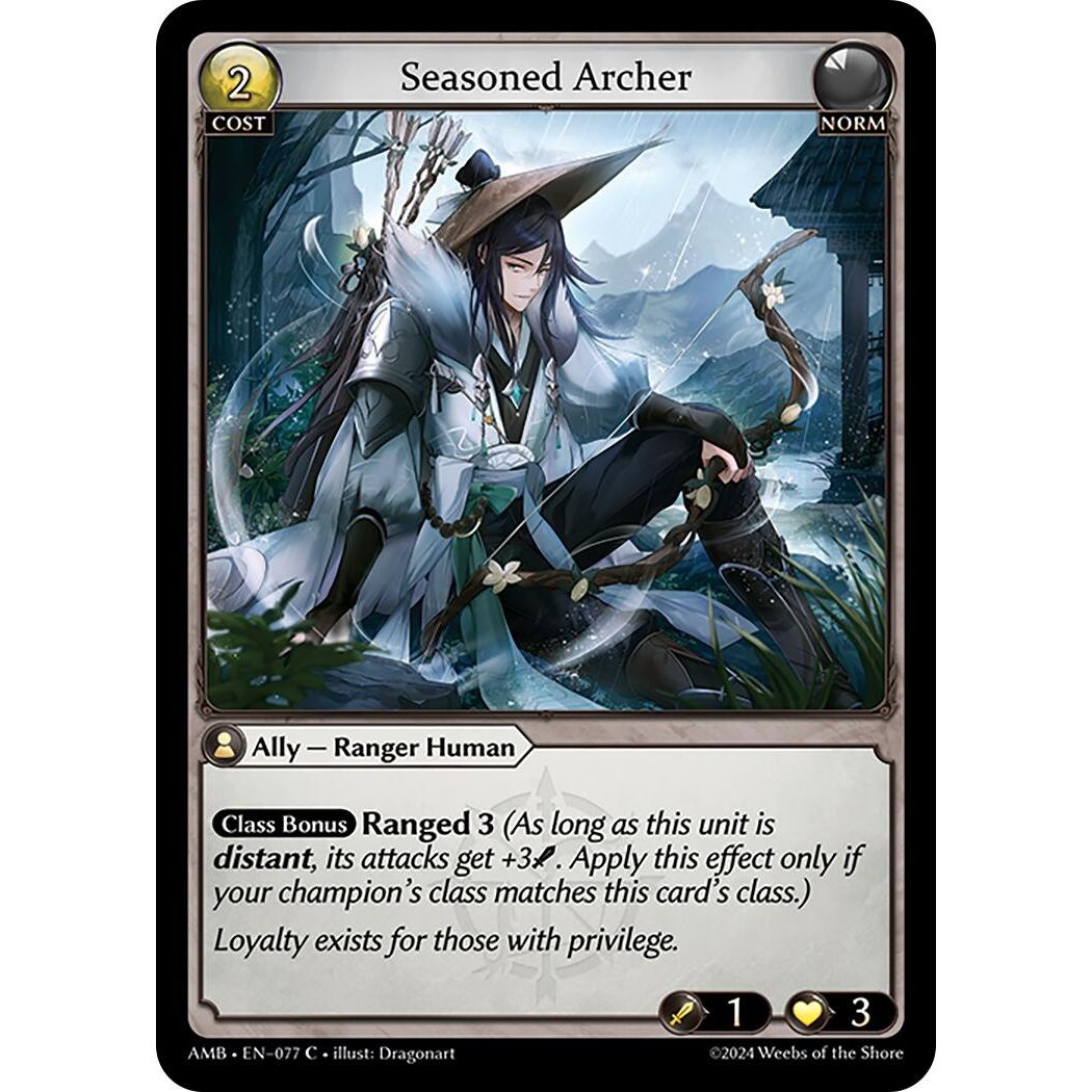 Image for Seasoned Archer (077) (Mortal Ambition) - Grand Archive TCG
