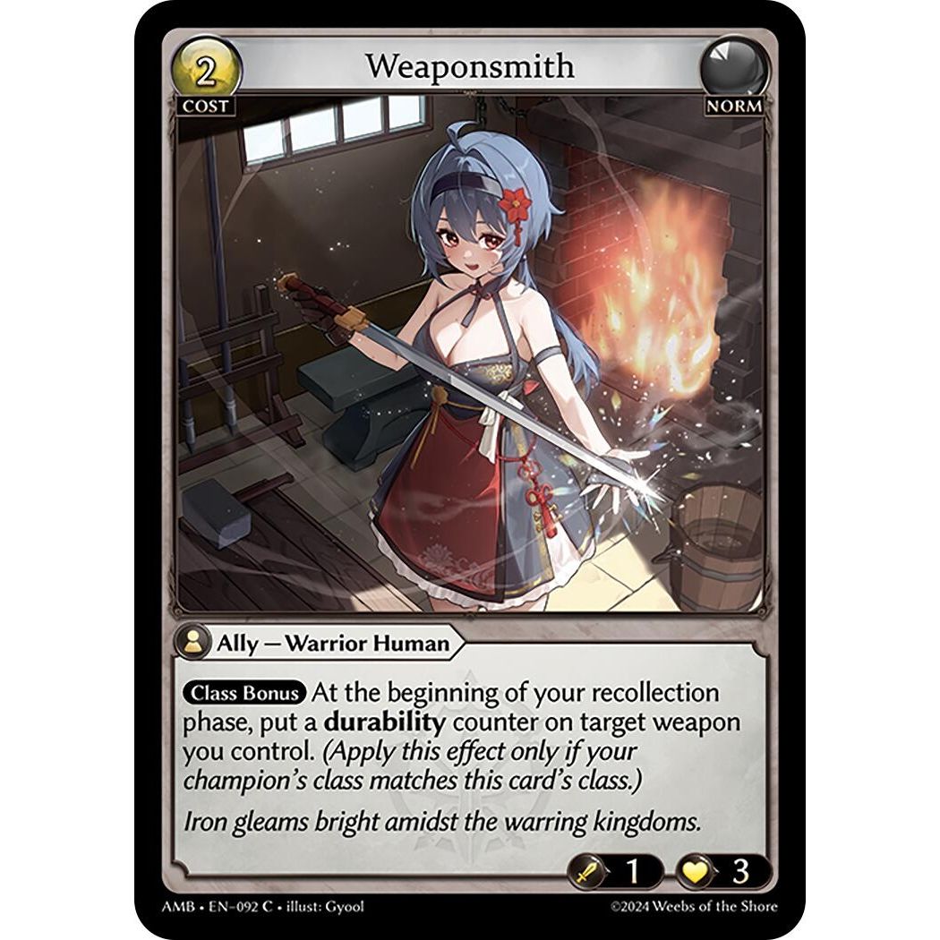 Image for Weaponsmith (092) (Mortal Ambition) - Grand Archive TCG