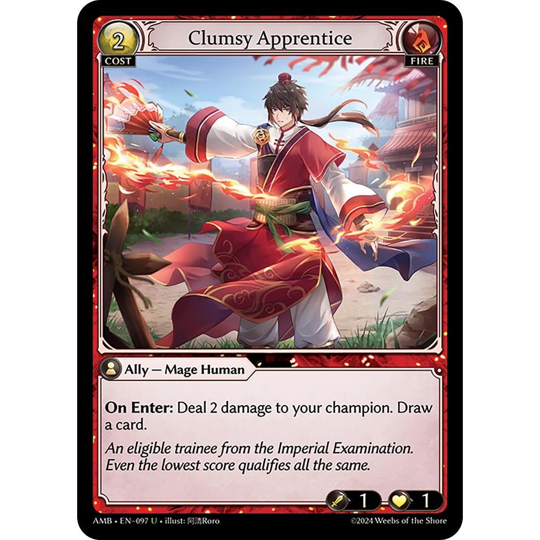 Image for Clumsy Apprentice (097) (Mortal Ambition) - Grand Archive TCG