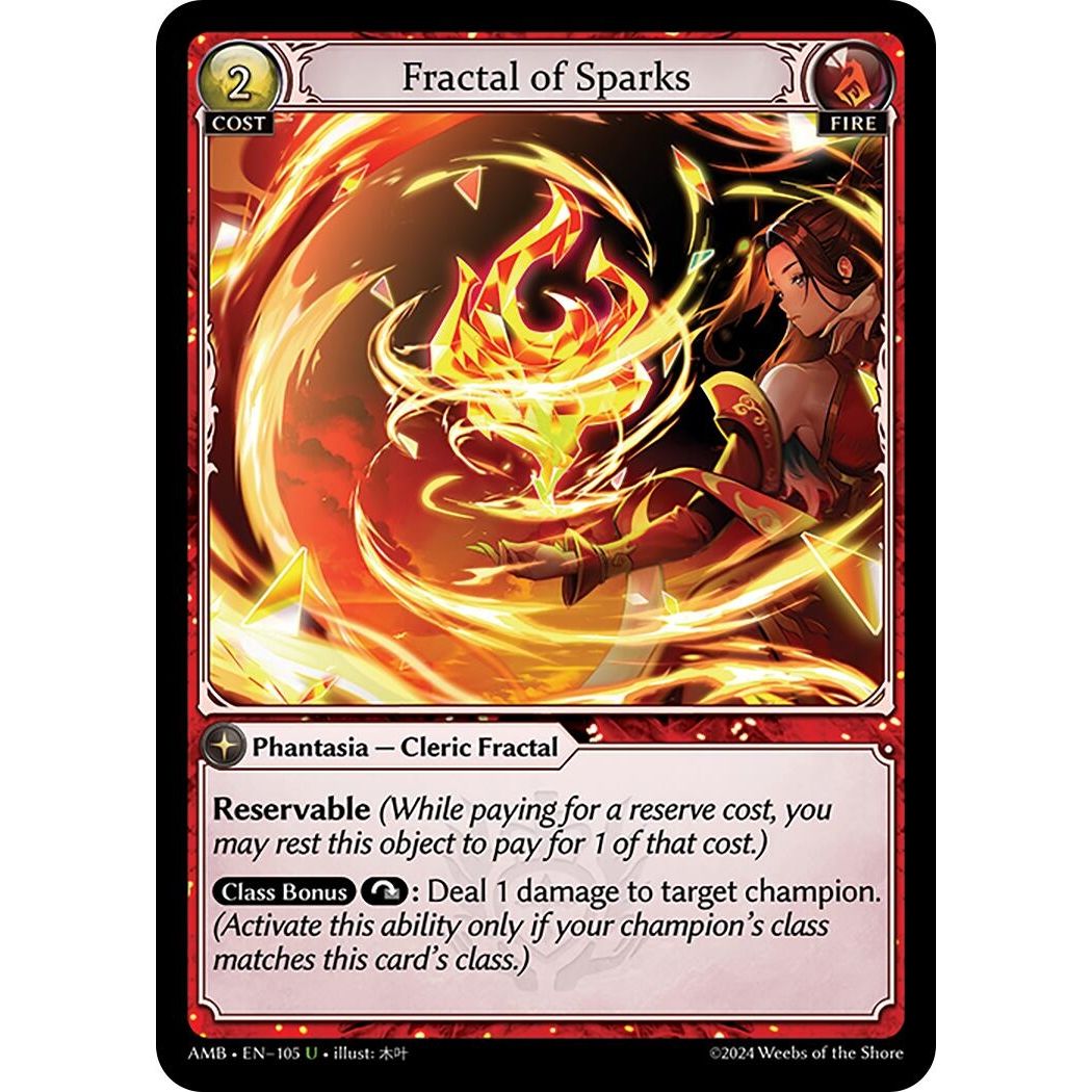 Image for Fractal of Sparks (105) (Mortal Ambition) - Grand Archive TCG