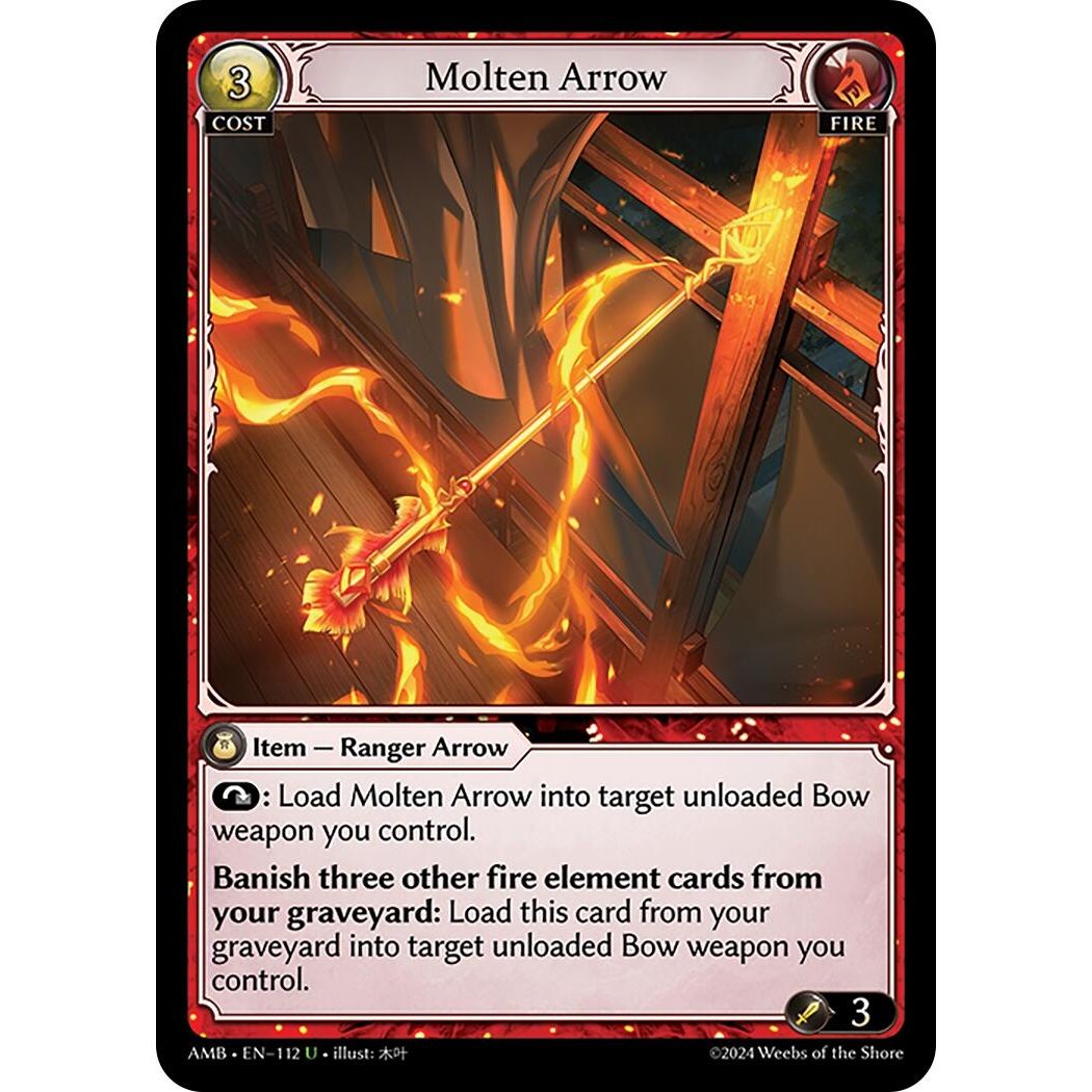 Image for Molten Arrow (112) (Mortal Ambition) - Grand Archive TCG