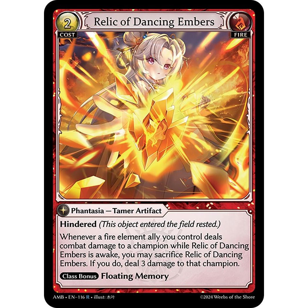 Image for Relic of Dancing Embers (116) (Mortal Ambition) - Grand Archive TCG