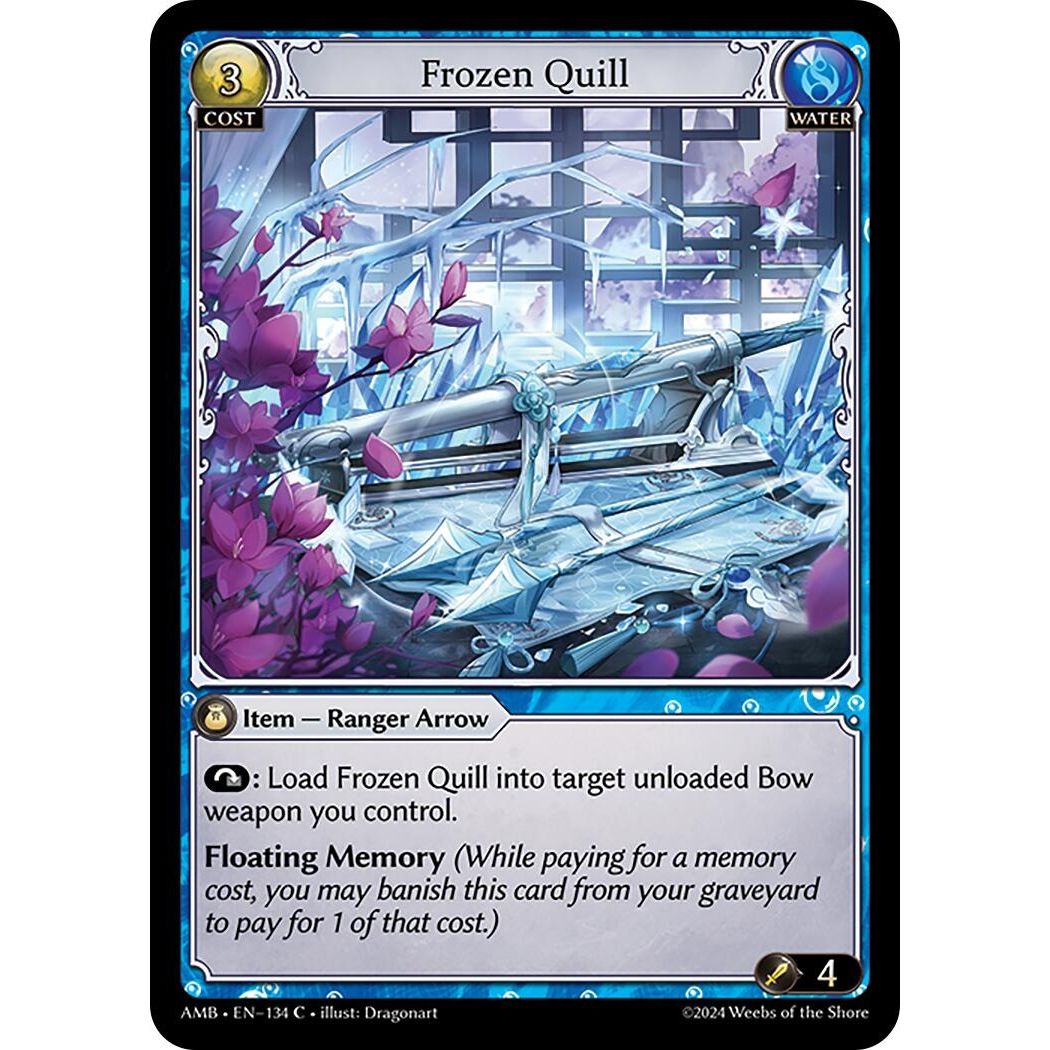 Image for Frozen Quill (134) (Mortal Ambition) - Grand Archive TCG