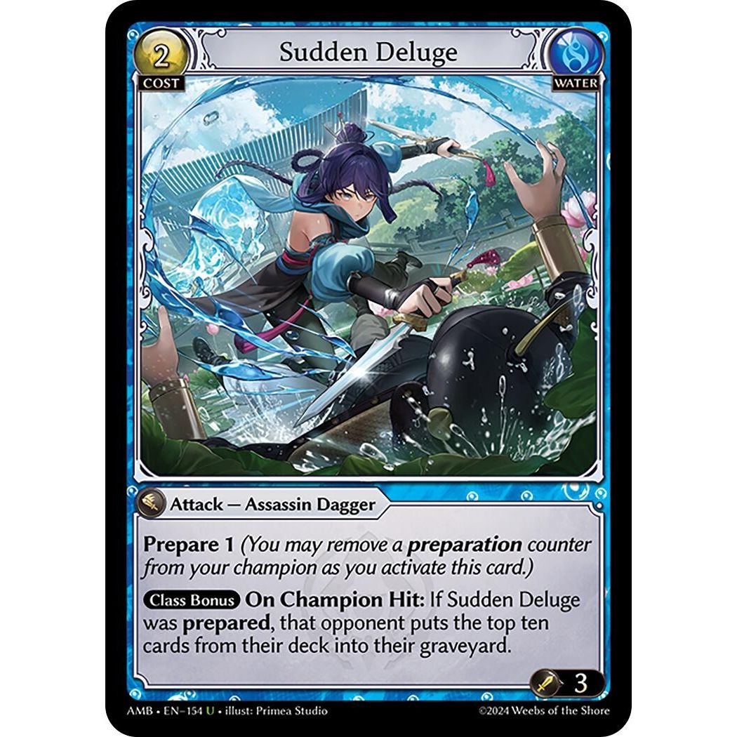 Image for Sudden Deluge (154) (Mortal Ambition) - Grand Archive TCG