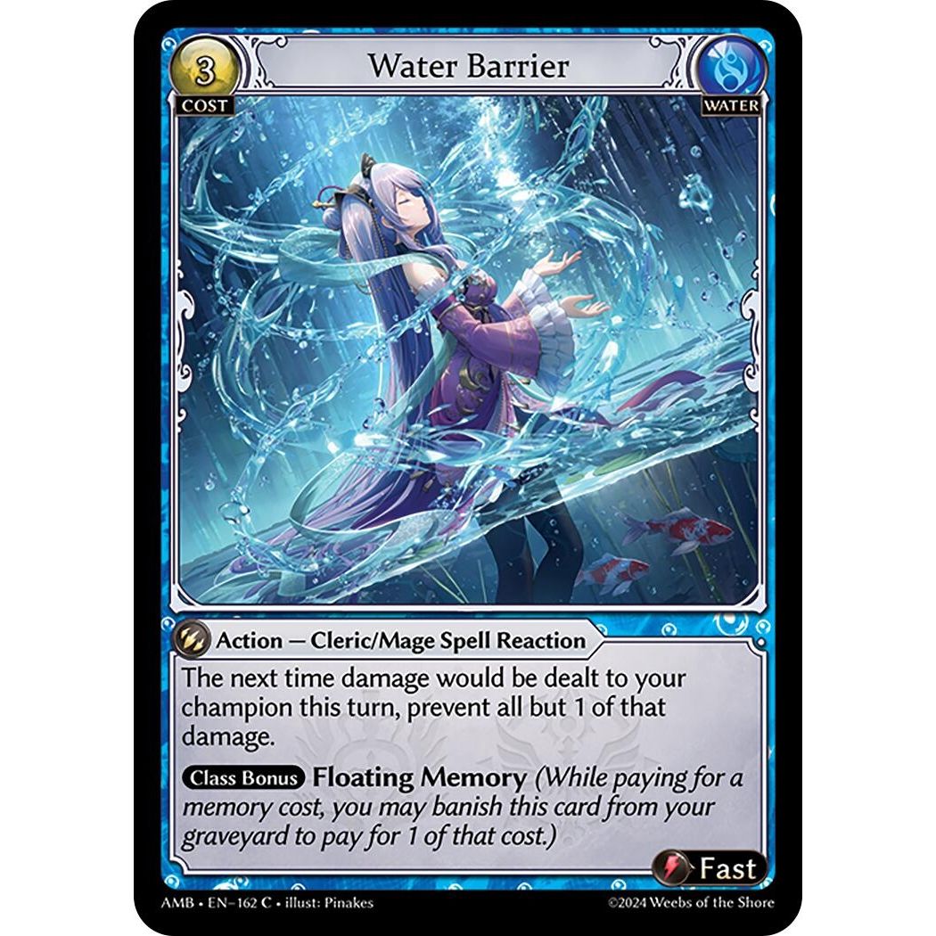Image for Water Barrier (162) (Mortal Ambition) - Grand Archive TCG