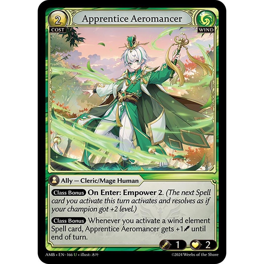 Image for Apprentice Aeromancer (166) (Mortal Ambition) - Grand Archive TCG