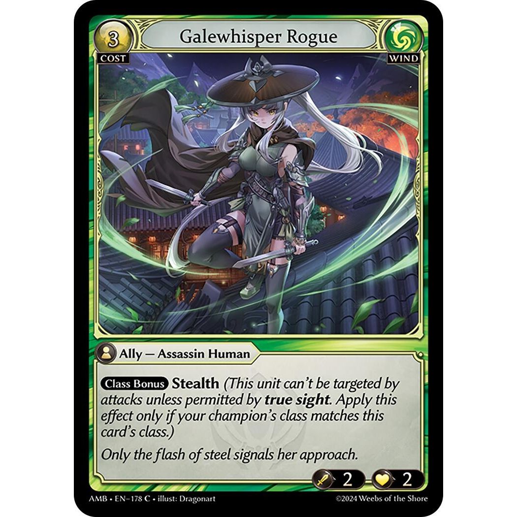 Image for Galewhisper Rogue (178) (Mortal Ambition) - Grand Archive TCG