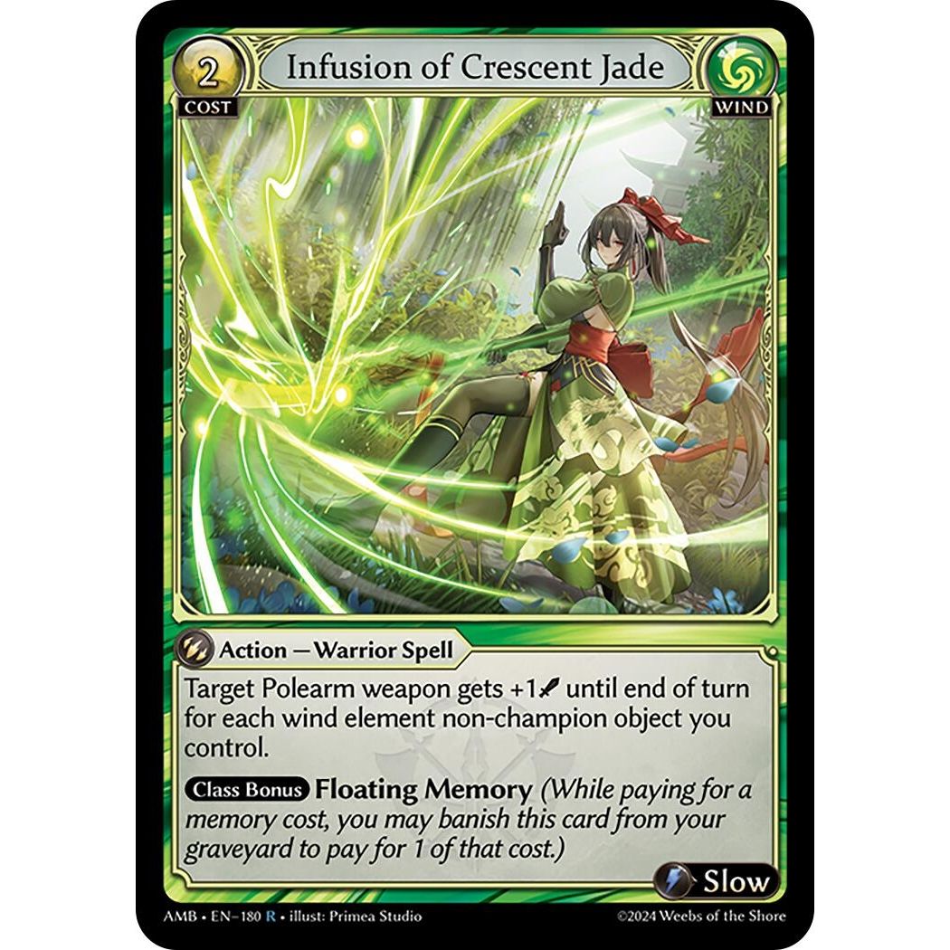 Image for Infusion of Crescent Jade (180) (Mortal Ambition) - Grand Archive TCG