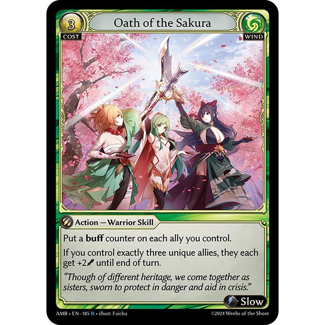 Image for Oath of the Sakura (185) (Mortal Ambition) - Grand Archive TCG