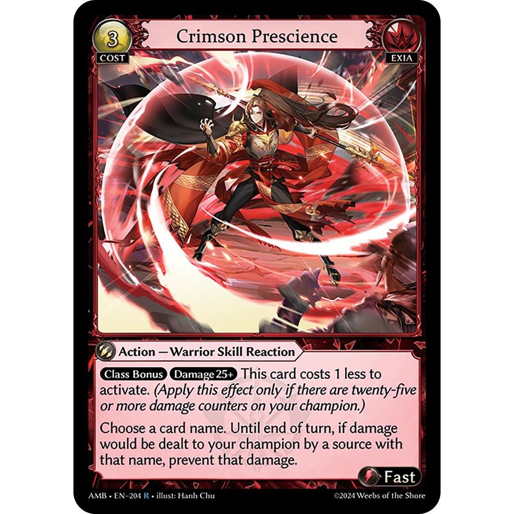 Image for Crimson Prescience (204) (Mortal Ambition) - Grand Archive TCG
