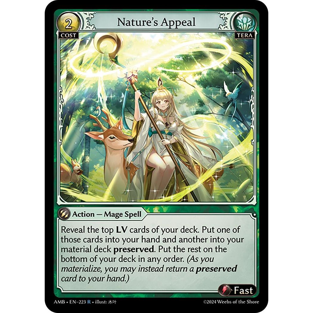Image for Nature's Appeal (223) (Mortal Ambition) - Grand Archive TCG