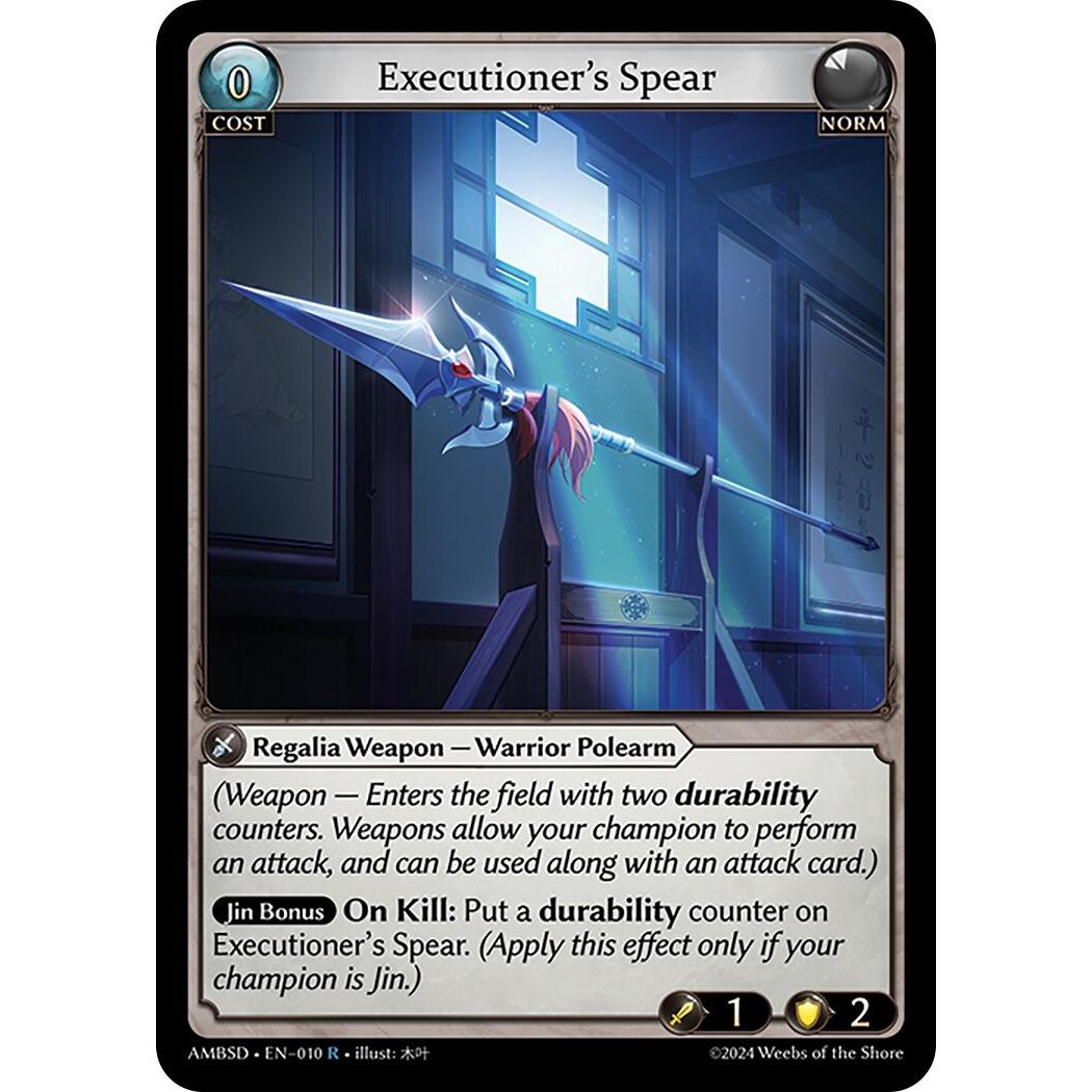 Image for Executioner's Spear (010) (Mortal Ambition Starter Decks) - Grand Archive TCG