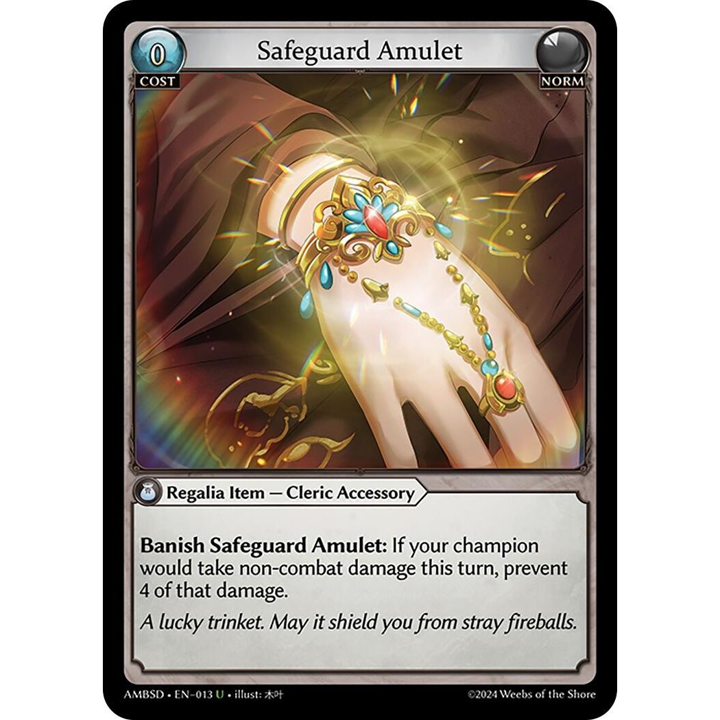 Image for Safeguard Amulet (013) (Mortal Ambition Starter Decks) - Grand Archive TCG