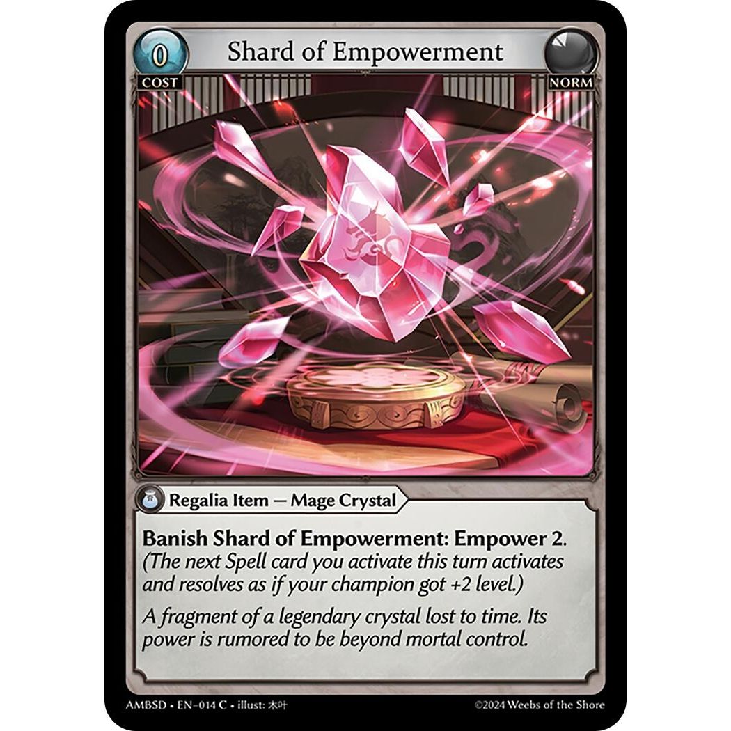 Image for Shard of Empowerment (014) (Mortal Ambition Starter Decks) - Grand Archive TCG